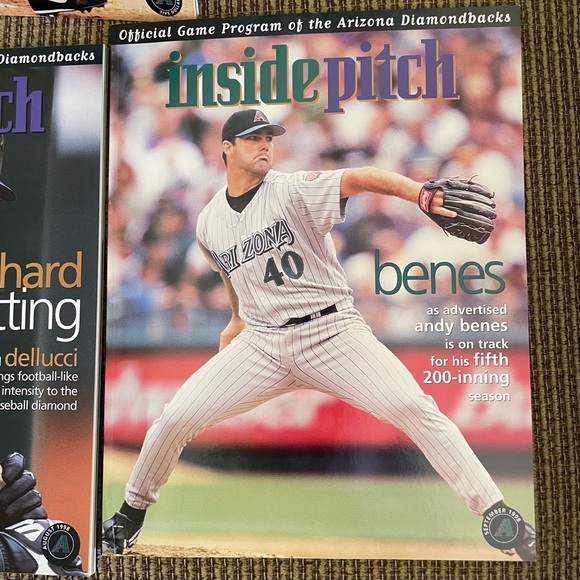 Inside Pitch Official 1998 Game Programs Arizona Diamondbacks Inaugrual Season - Picture 8 of 8